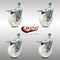 Service Caster 5 Inch SS Nylon Wheel Swivel 12mm Threaded Stem Caster Set Total Lock Brake SCC-SSTSTTL20S514-NYS-M1215-4 - alternate 2